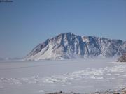 538 Ice road pour traverser le fjord Grise