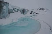 180 Front glacier skieurs