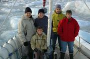 073 Pose devant le glacier Von Post