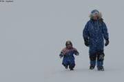 365 Leonie fonce sous la neige