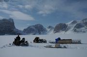 Glaciometre avec Christian Haas du cote de Qukiavik