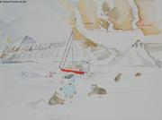 Aquarelle Vagabond Grise-Fiord
