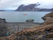 Mouillage derrire iles entree fjord Grise ©EB