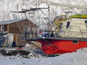 Vagabond installe pour hivernage a Grise Fiord ©EB