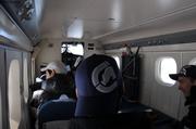 Dans l'avion avec des jeunes de Grise Fiord