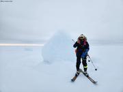 Eric heureux de skier au pole nord©Elena Adasheva Klein