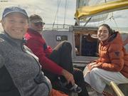 A bord de l Etrangere avec Chrisophe Paulet et Tamara Klink@Eric Brossier