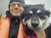1800 Eric et Orkki compagnons de derive arctique©Eric Brossier