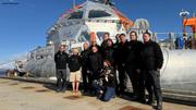 Douze hivernants et un chien a bord de Tara Polar Station©Marcel Nicolaus